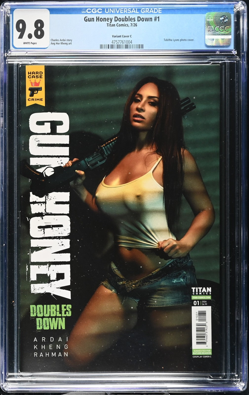Gun Honey Doubles Down #1 CGC 9.8 Cover C Cosplay Variant Titan Comics 2026