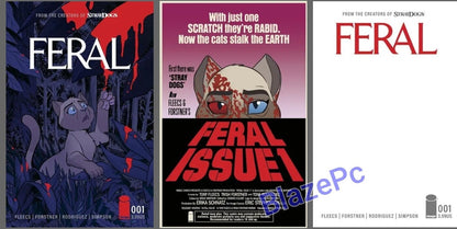 Feral #1 Cover A B C Variant Set or 1:10 1:25 1:50 1:100 Options Image 2024 NM