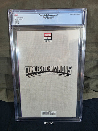 Concert of Champions #1 CGC 9.8 1:100 Jeehyung Lee VIRGIN Variant 2025