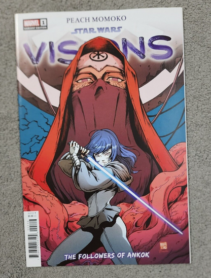 Star Wars Visions Peach Momoko #1 1:25 Okazaki Variant 1st App Ankok 2023 NM