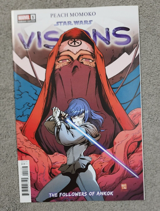 Star Wars Visions Peach Momoko #1 1:25 Okazaki Variant 1st App Ankok 2023 NM