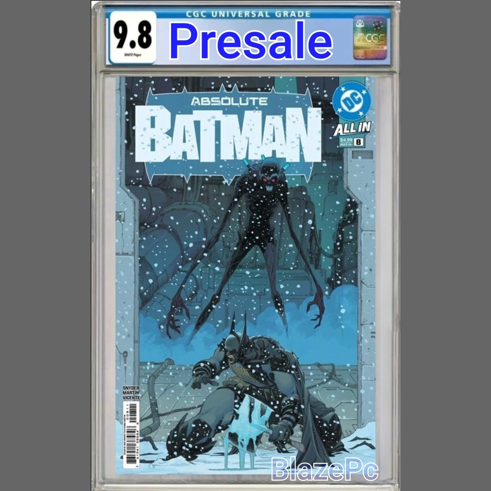 Absolute Batman #8 CGC 9.8 Nick Dragotta Cover A Variant Mr Freeze 2025 PRESALE