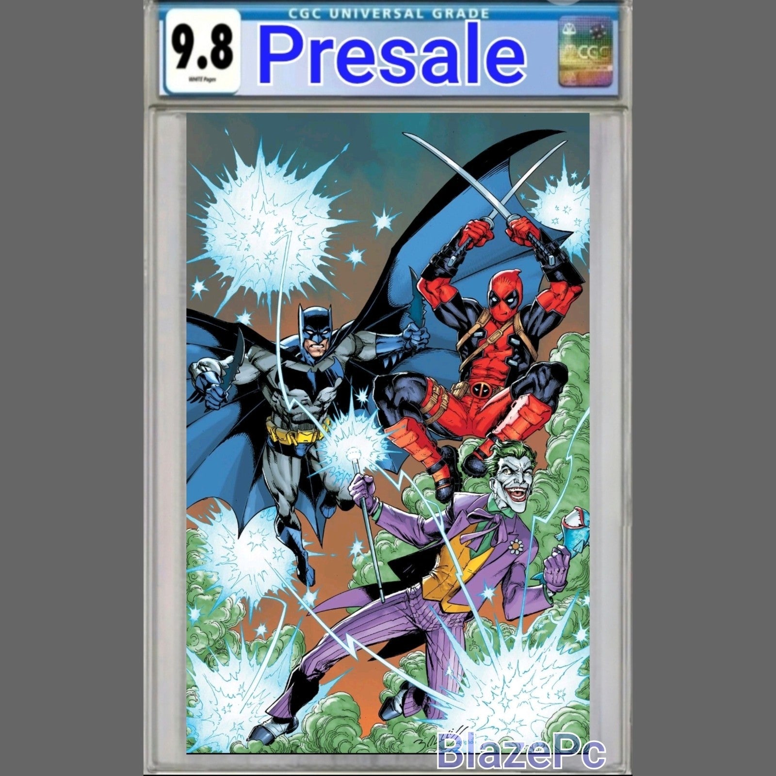 Deadpool Batman #1 CGC 9.8 1:25 2nd Print Mark Bagley Virgin Variant PRESALE