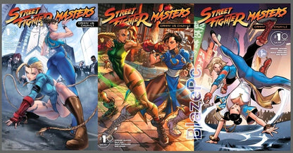 Street Fighter Masters Cammy Vs Chun Li #1 A B C Variant Set Option Presale 10/7