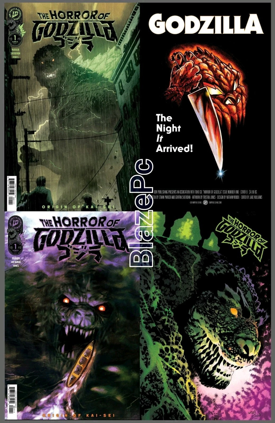 The Horror of Godzilla #1 Cover A B C D Variant Set Option IDW 2026 Presale 7/29