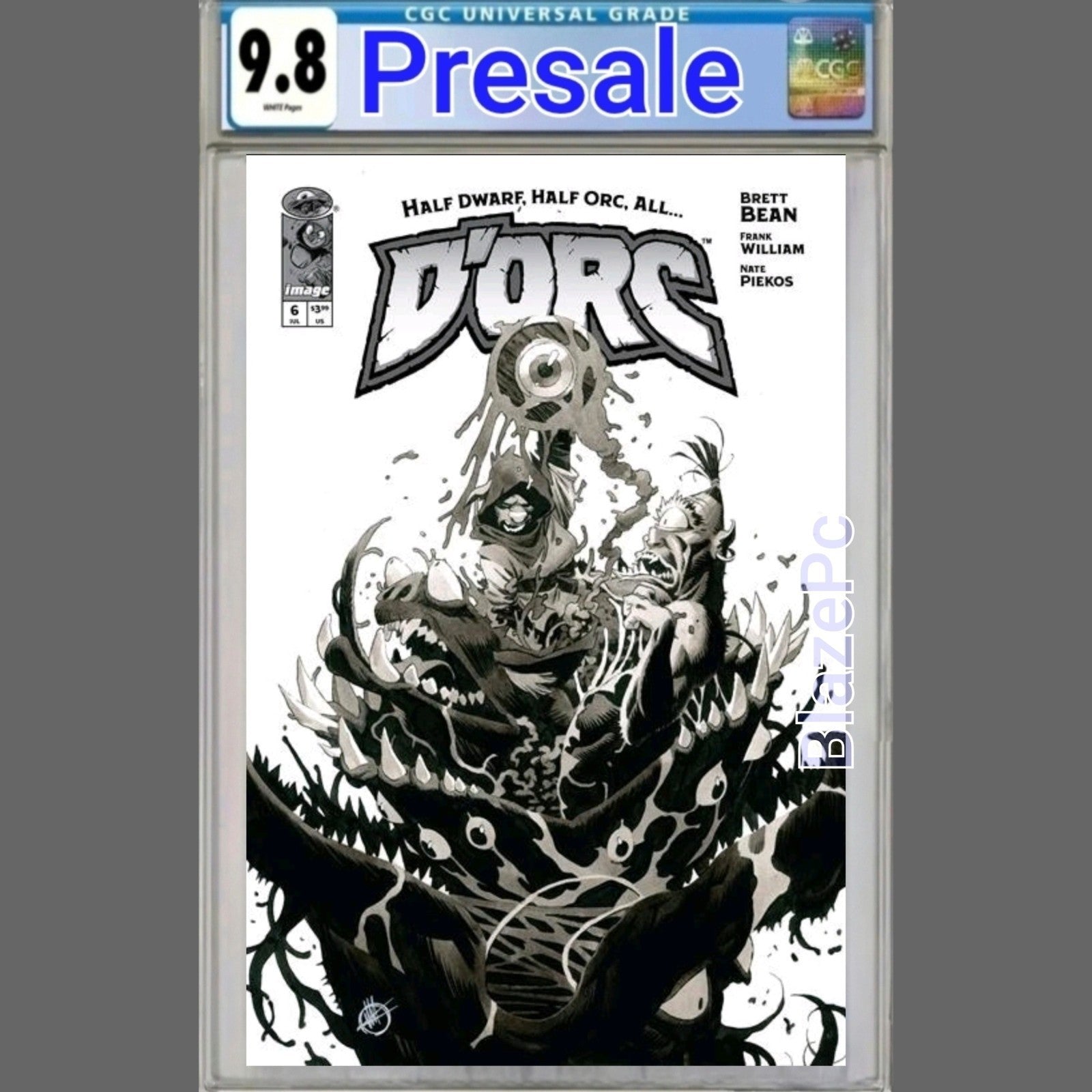 Dorc #6 CGC 9.8 1:50 Matteo Scalera Cover D B&W Variant Image 2026 PRESALE