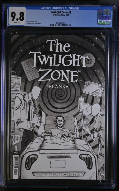 The Twilight Zone #1 CGC 9.8 Cover A Morgan Beem IDW Publishing 2025