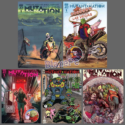 TMNT Mutant Nation #1 Cover A B C D Variant Set or 1:10 Option 2024 NM