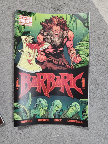 Barbaric #1 1st Print A B C D Polybagged Complete SET Vault Comics 2021 NM