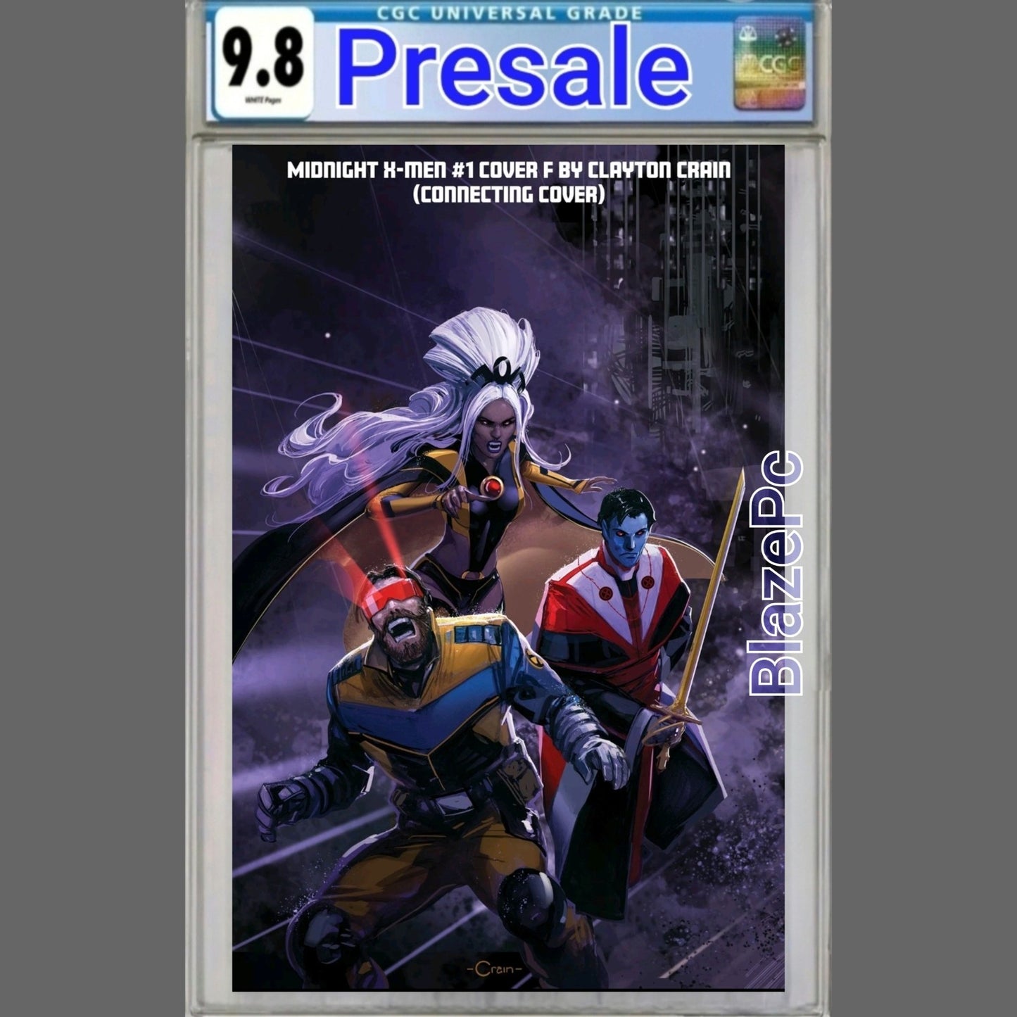 Midnight X-Men #1 CGC 9.8 Clayton Crain Cover F Variant Hickman 10/7 PRESALE