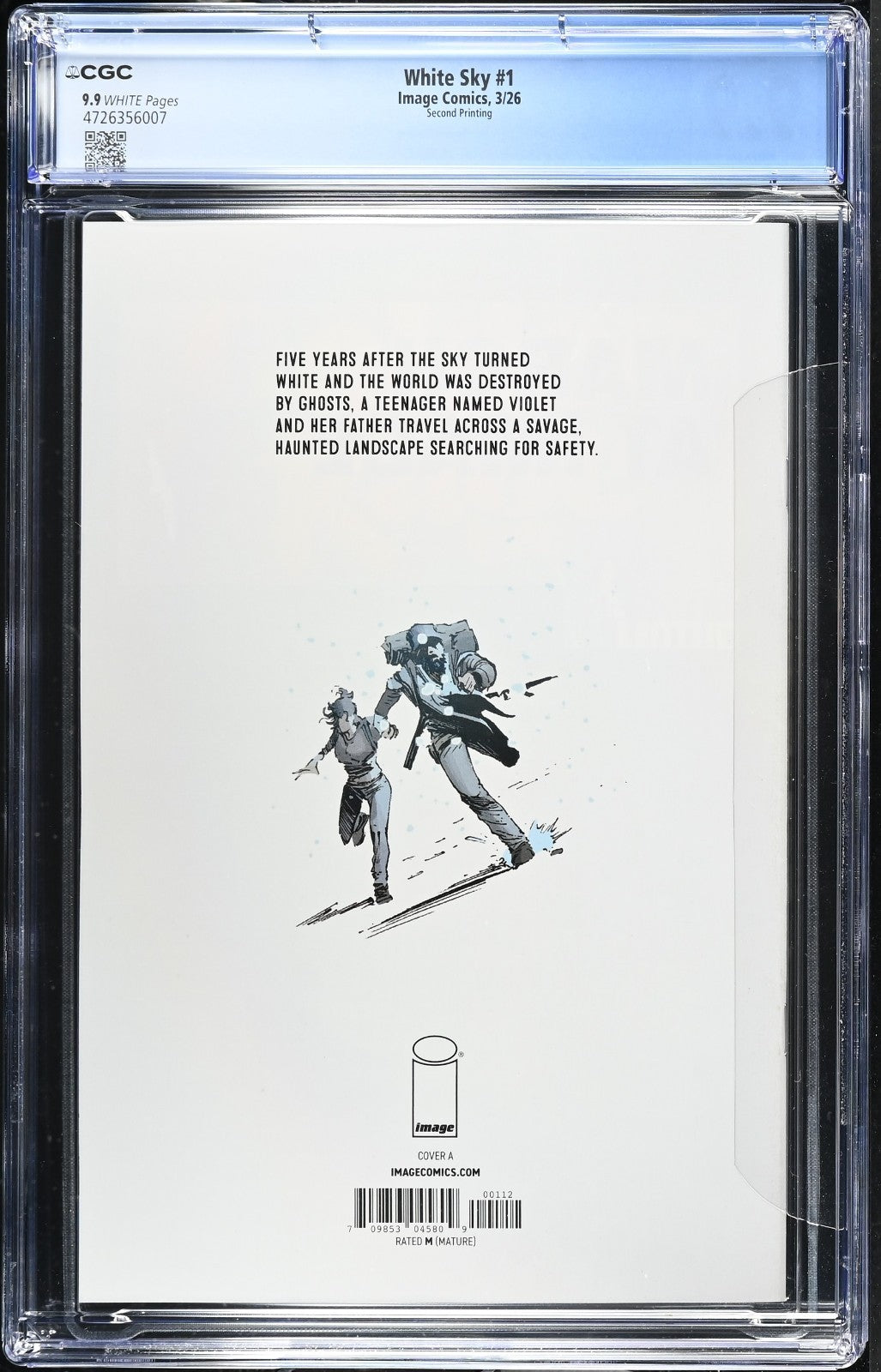 White Sky #1 CGC 9.9 2nd Print Jean Paul Mavinga Cover A Image Comics Not 9.8