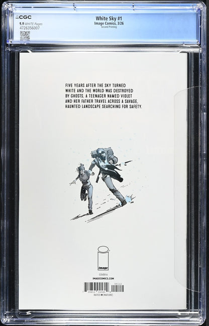White Sky #1 CGC 9.9 2nd Print Jean Paul Mavinga Cover A Image Comics Not 9.8