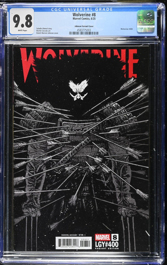 Wolverine #8 CGC 9.8 Daniel Warren Johnson Variant 1st Print Marvel 2025