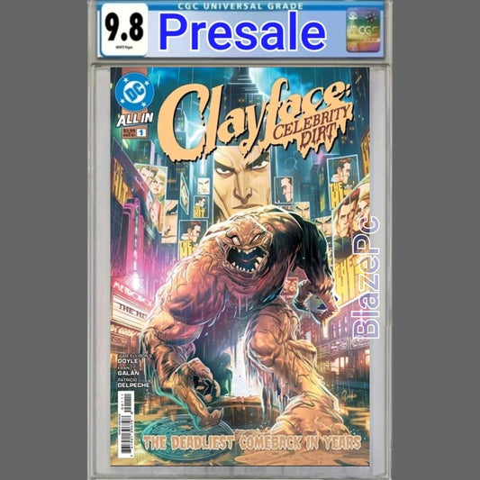 Clayface Celebrity Dirt #1 CGC 9.8 Cover A Fran Galan DC Comics 2026 PRESALE