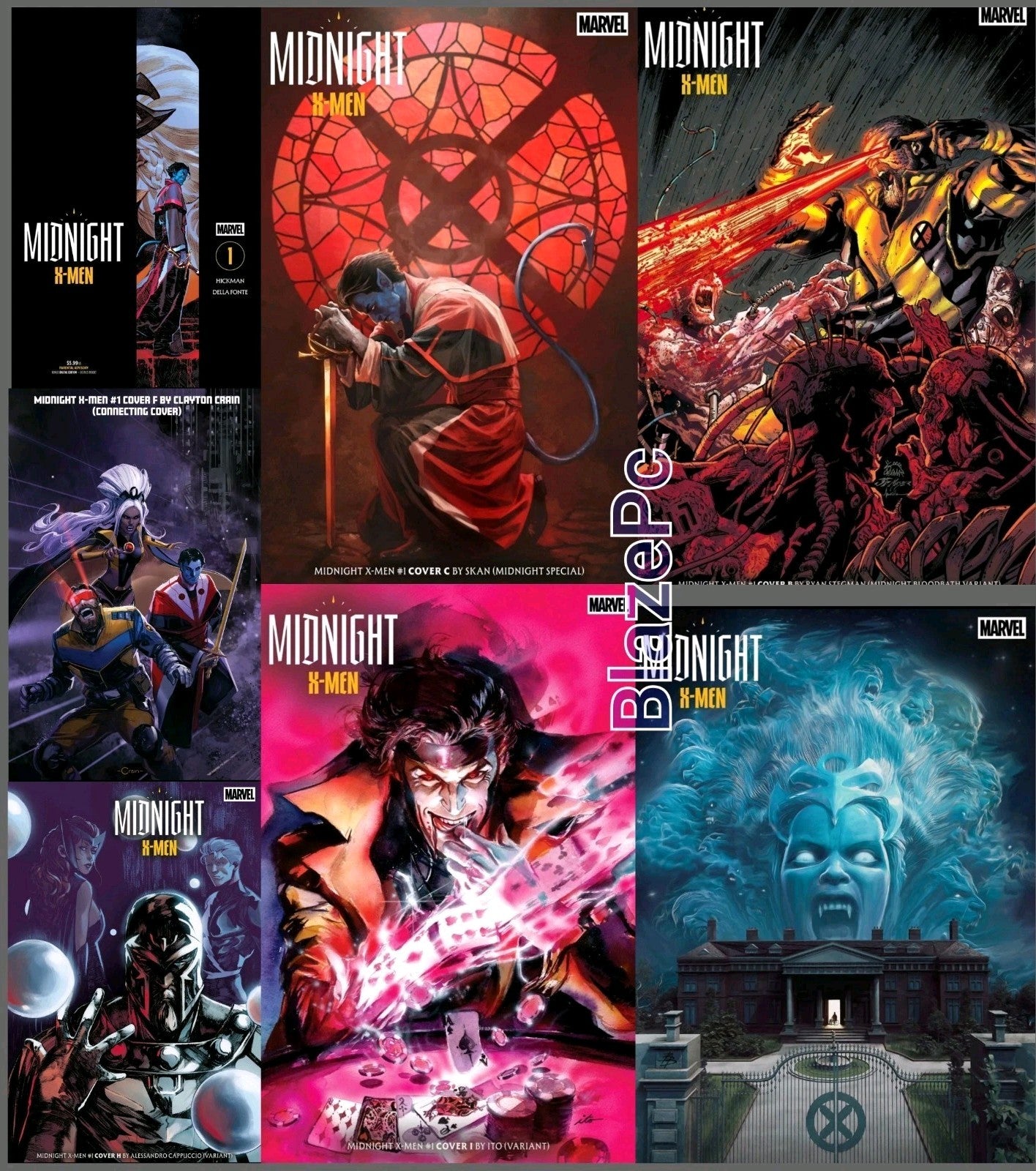 Midnight X-Men #1 Cover A B C D F H I Variant Set Options 2026 Presale 10/7