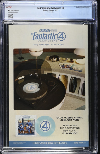 Laura Kinney Wolverine #9 CGC 9.8 Campbell Just Spectacular Variant Marvel 2025