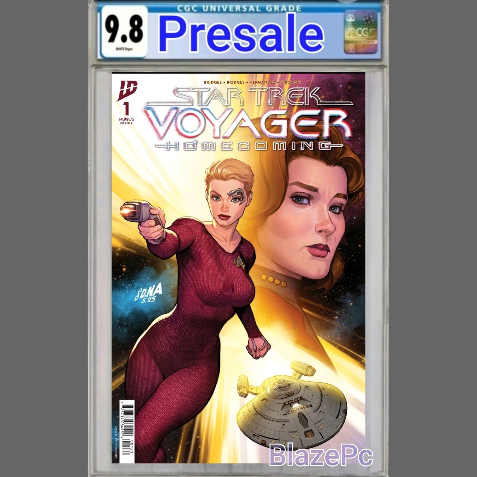 Star Trek Voyager Homecoming #1 CGC 9.8 Cover B Nakayama Variant PRESALE