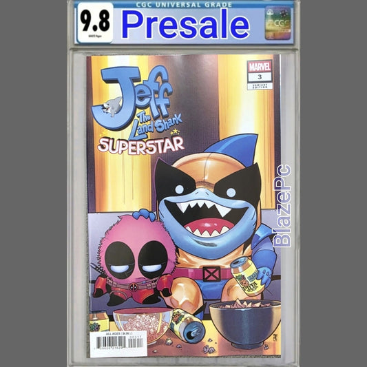 Jeff The Landshark Superstar #3 CGC 9.8 1:25 Paco Medina Variant 2026 PRESALE