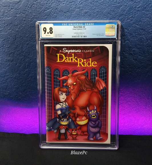 Dark Ride #2 CGC 9.8 1:25 Garbowska Variant Disney Beast Homage Image 2022
