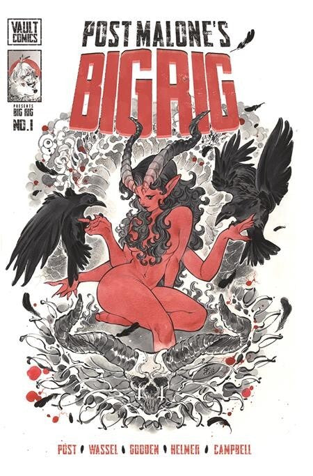 Big Rig #1 Cover A I Variant Set or 1:10 1:25 Options Post Malone Vault Comics