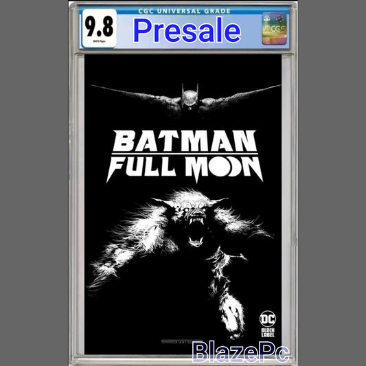 Batman Full Moon #1 CGC 9.8 Cover A Stevan Subic Glow In The Dark 2024 PRESALE