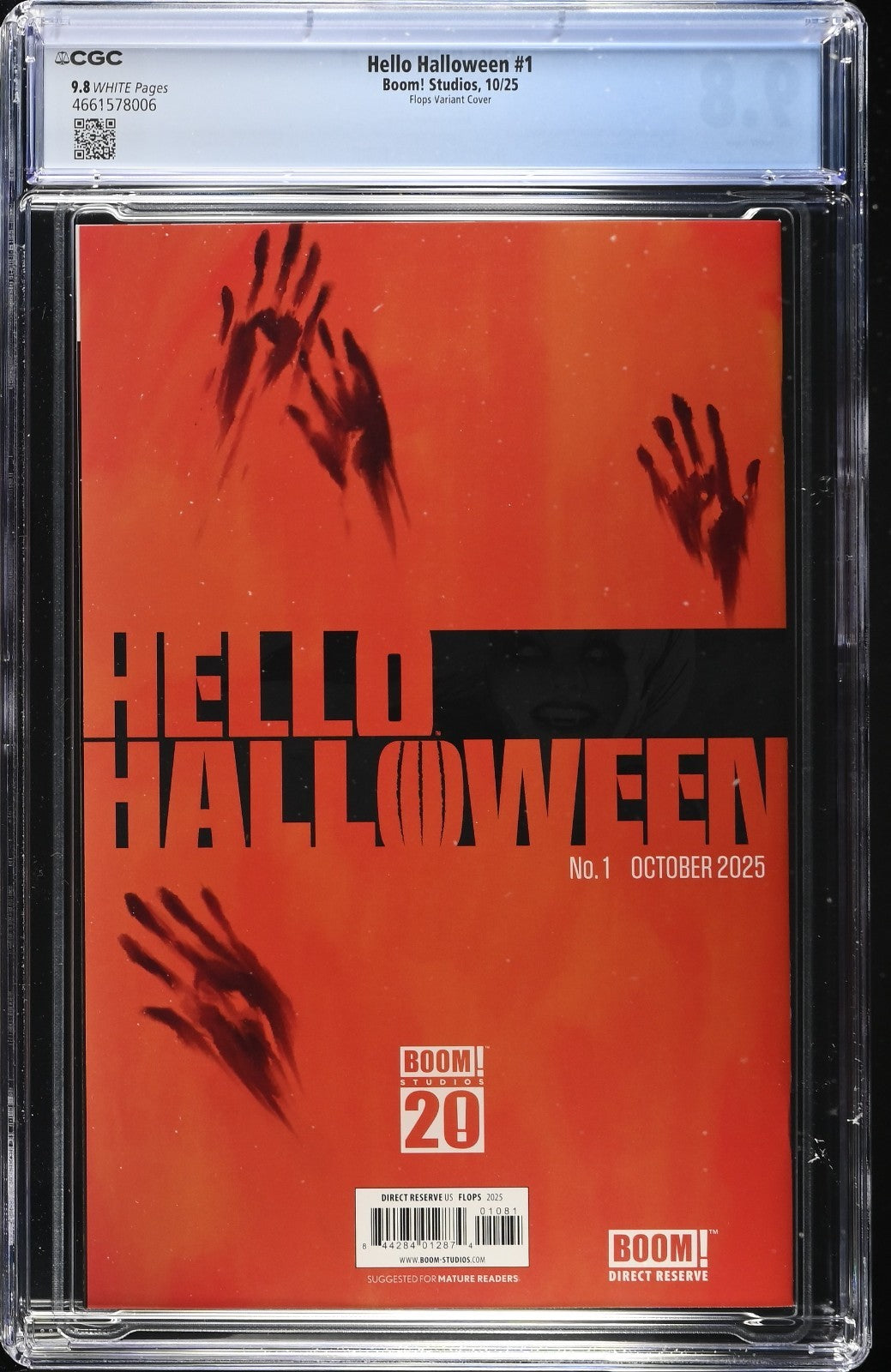 Hello Halloween #1 CGC 9.8 Flops Glow In The Dark Virgin Variant Limited to 300