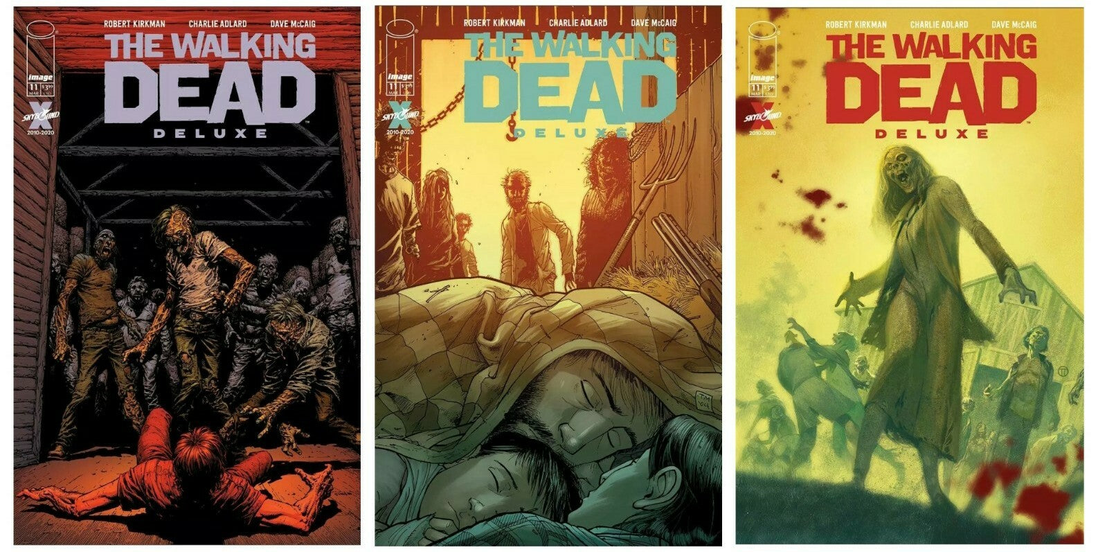 Walking Dead Deluxe #11 Cover A B C Variant Set Options NM