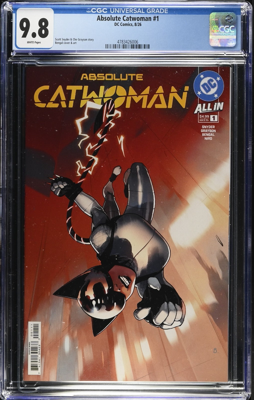 Absolute Catwoman #1 CGC 9.8 Cover A Bengal 1st Print DC Comics 2026