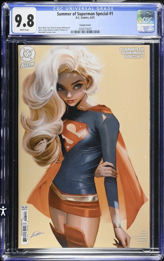 Summer of Superman Special #1 CGC 9.8 Lozano Cover B Variant 1st Print DC 2025