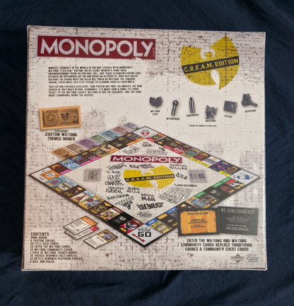 Wu Tang Clan Official Monopoly Board Game Limited Edition SEALED In Hand