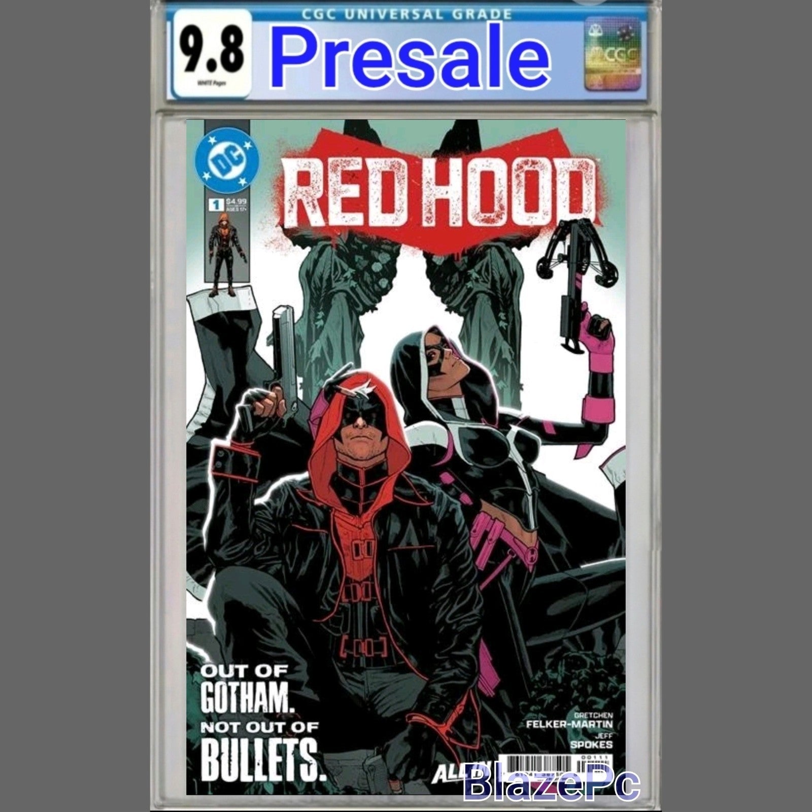 Red Hood #1 CGC 9.8 Cover A 1st Print Jeff Spokes DC Comics 2025 PRESALE