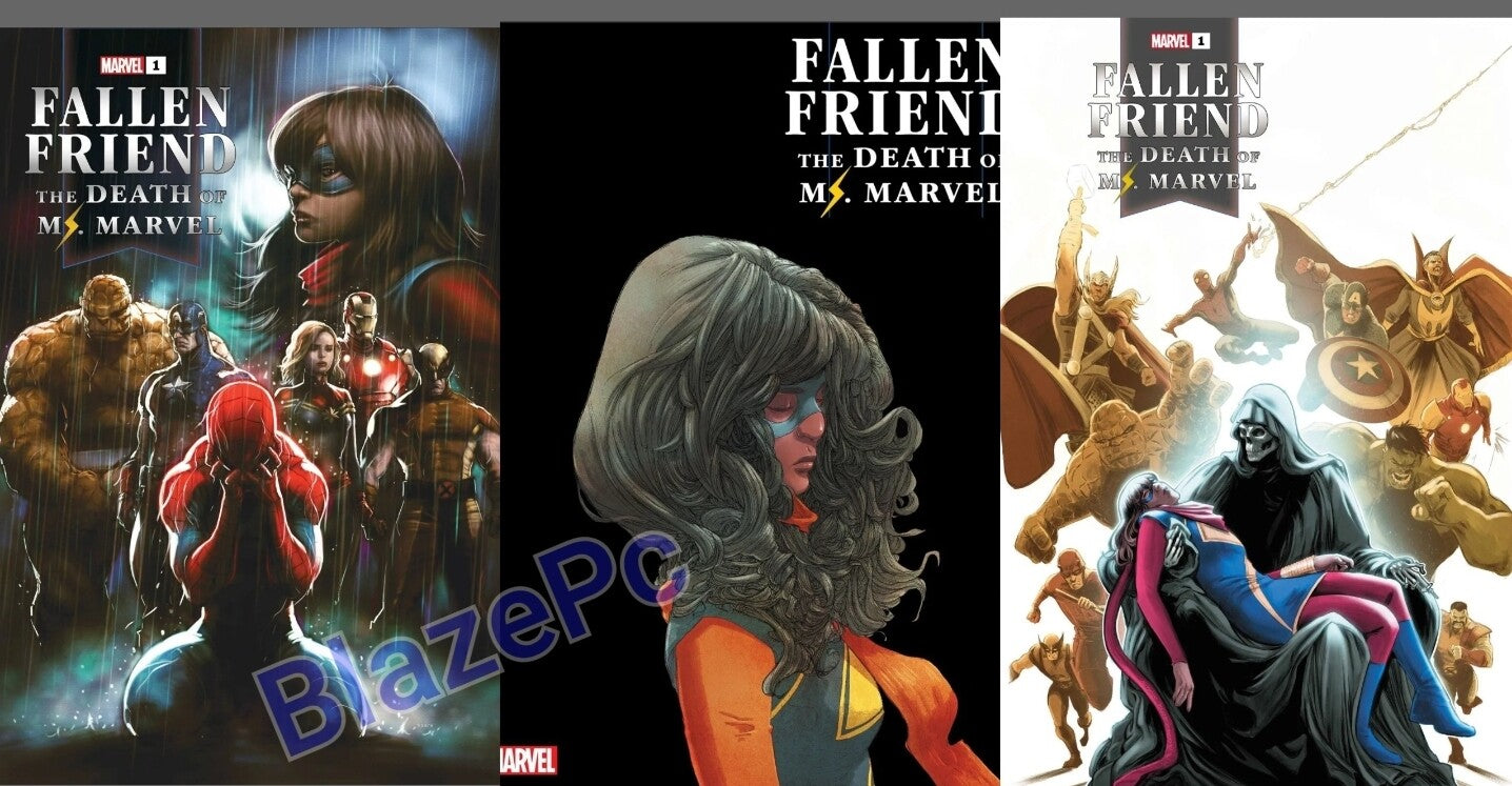 Fallen Friend #1 Cover A B C Variant Set or 1:25 1:50 Options Kamala 2023 NM
