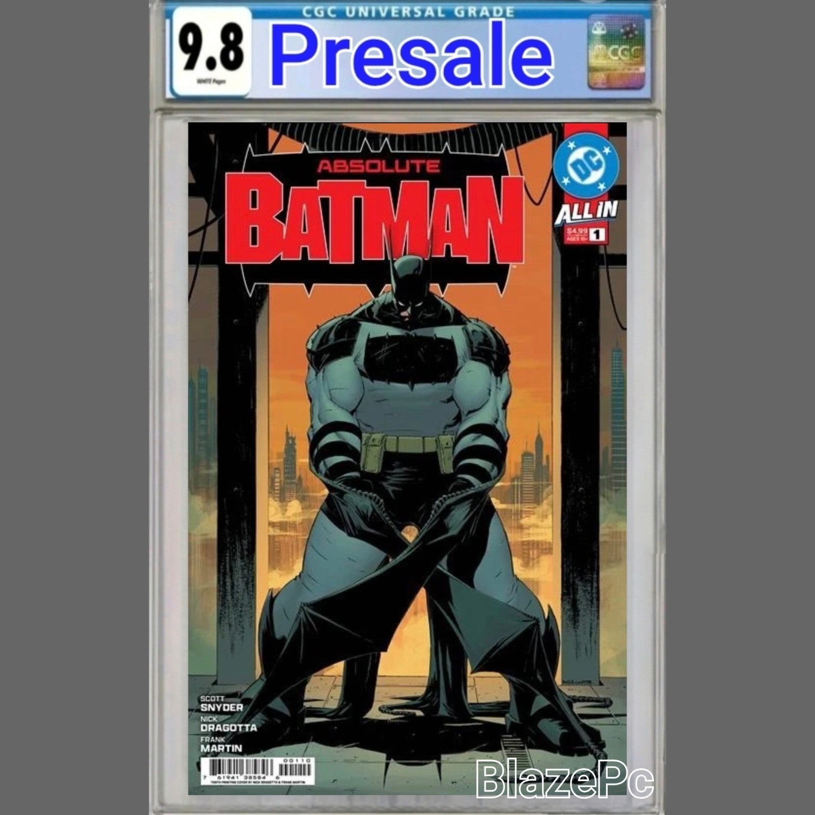 Absolute Batman #1 CGC 9.8 10th Print Cover A Dragotta Variant DC 2026 PRESALE