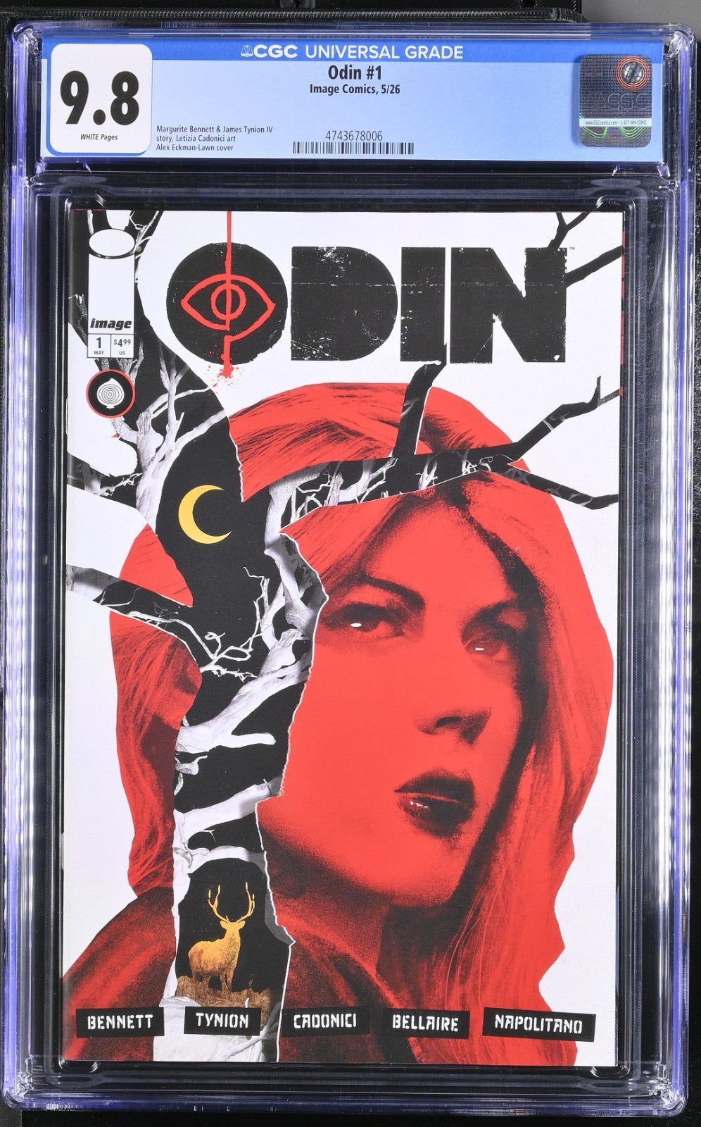 Odin #1 CGC 9.8 Cover A Eckman-Lawn 1st Print Tynion IV Image Comics 2026