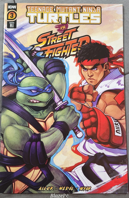 TMNT Vs Street Fighter #3 Cover A B C Variant Set or 1:25 1:50 Options IDW NM