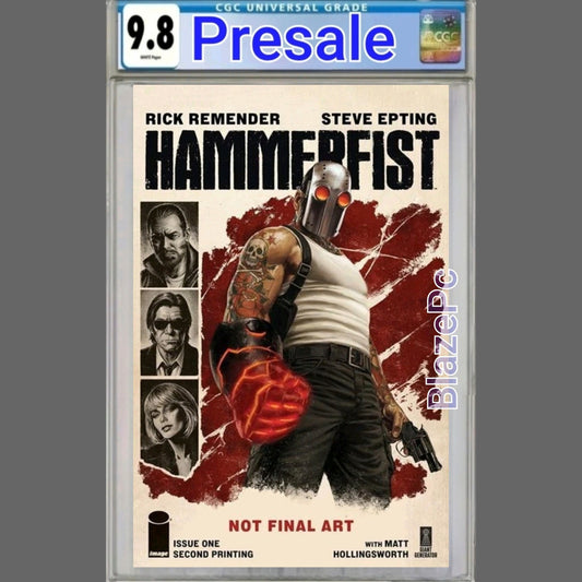 Hammerfist #1 CGC 9.8 2nd Print Variant Steve Epting Image Comics 2026 PRESALE