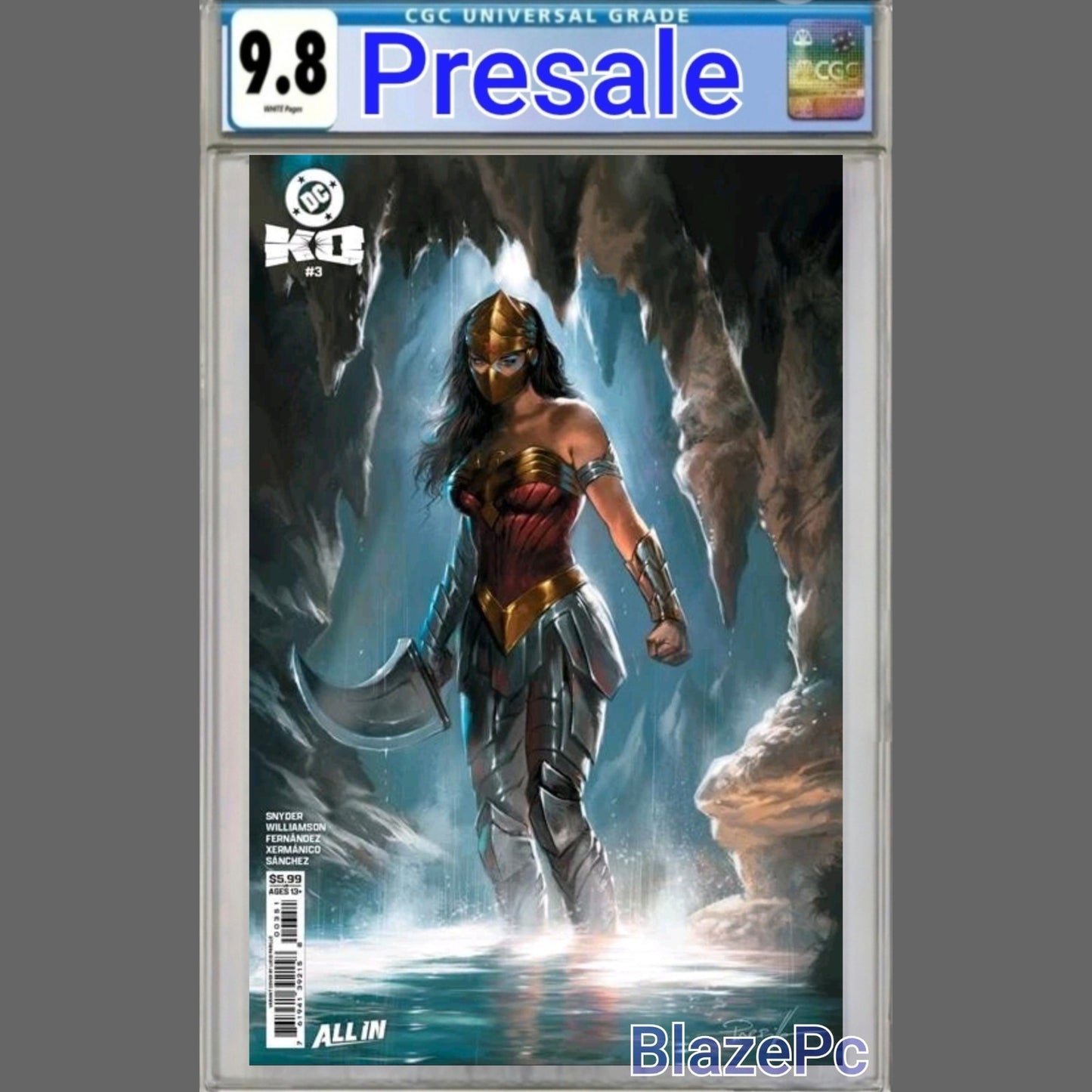 DC K.O. #3 CGC 9.8 Lucio Parrillo Cover E Card Stock Variant PRESALE