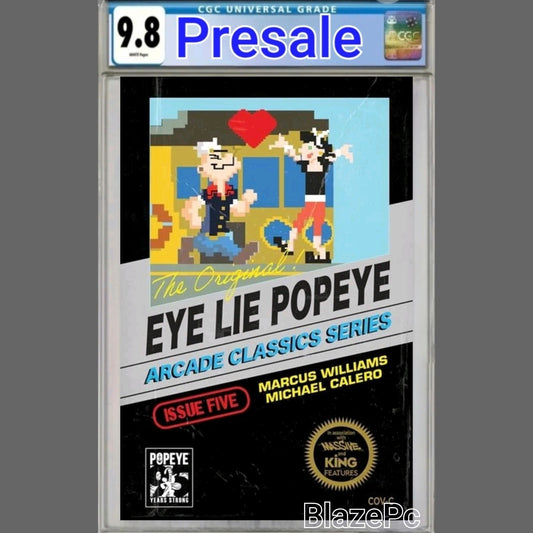Eye Lie Popeye #5 CGC 9.8 Cover C Michael Calero Video Game Variant 2025 PRESALE