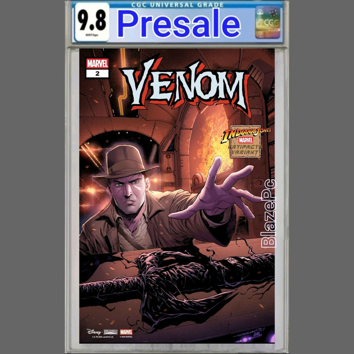 Venom #2 CGC 9.8 Iban Coello Indiana Jones Marvel Artifact Variant 2026 PRESALE