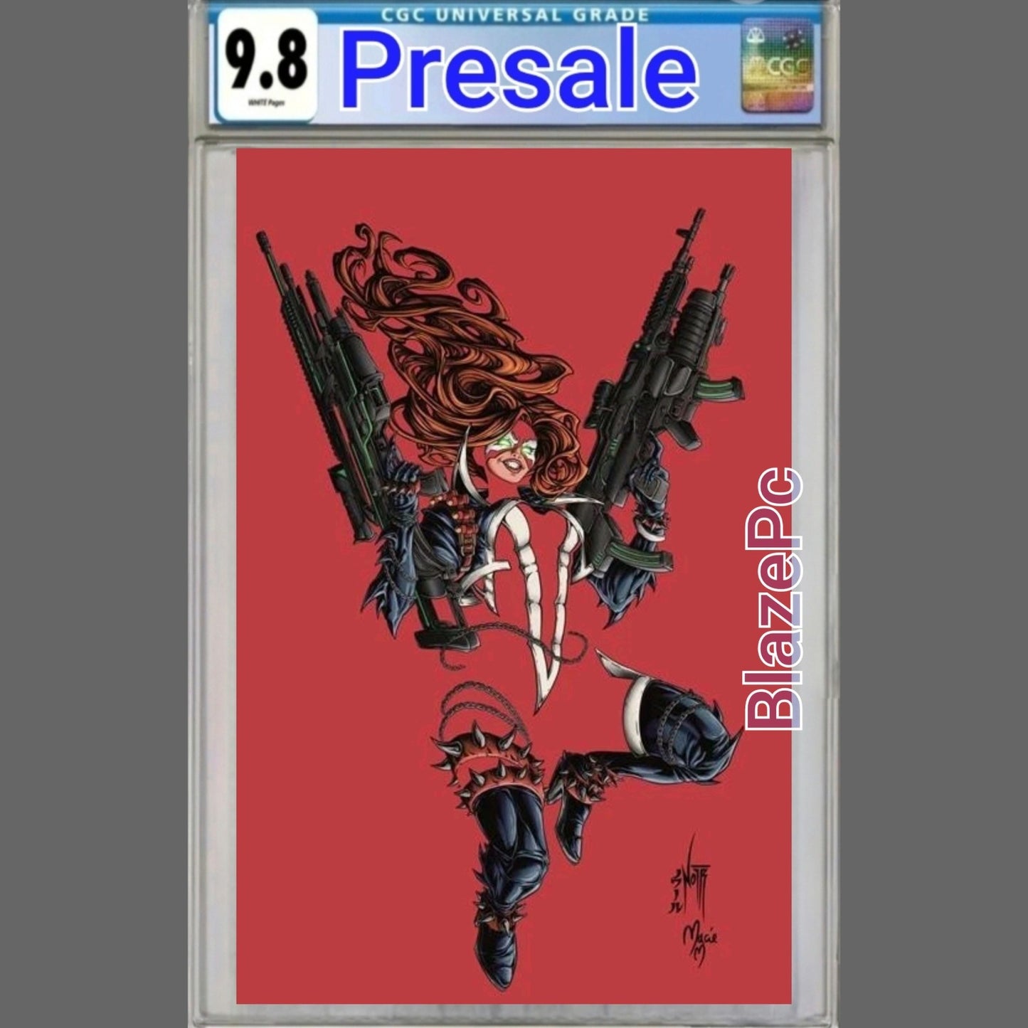 Scorched #51 CGC 9.8 1:50 Jordan Noir VIRGIN FOIL Cover C Variant Image PRESALE