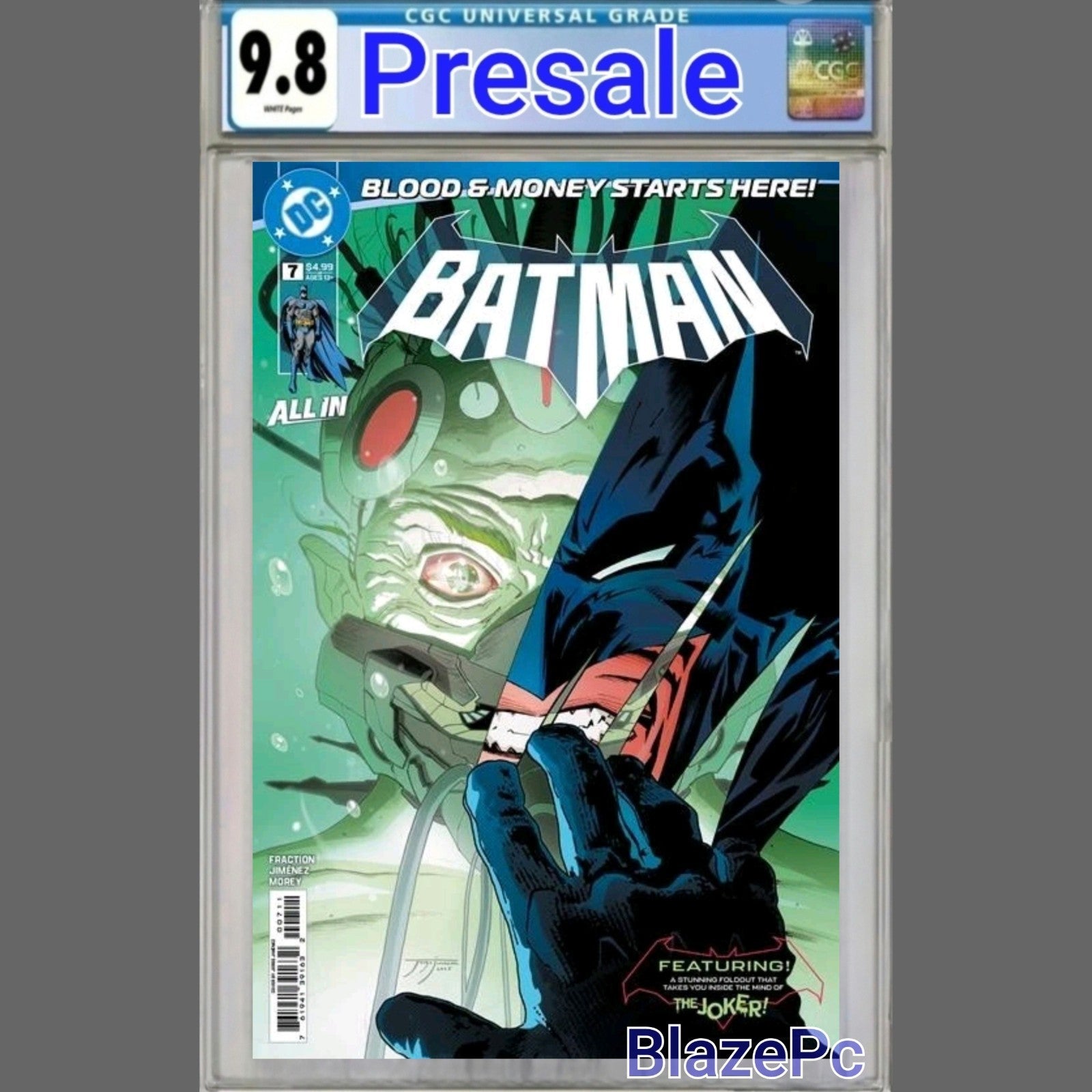 Batman #7 CGC 9.8 Cover A Jorge Jimenez Joker Fraction DC 2026 PRESALE