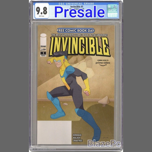 Invincible #1 CGC 9.8 FCBD Variant Image Comics 2020 PRESALE