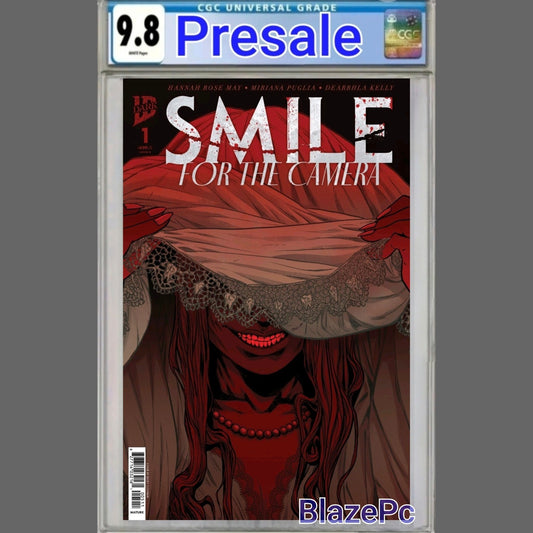 Smile For The Camera #1 CGC 9.8 Becky Cloonan Cover B Variant IDW Dark PRESALE