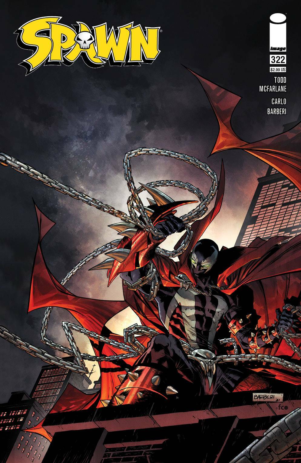 Spawn #322 Cover A B Variant Set Options McFarlane Disruptor NM