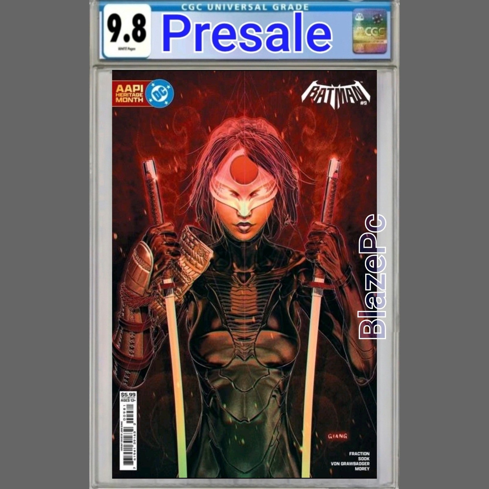 Batman #9 CGC 9.8 Cover G John Giang AAPI Heritage Variant DC 2026 PRESALE
