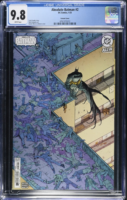 Absolute Batman #2 CGC 9.8 Cover B 1st Print Daniel Warren Johnson DC Comics
