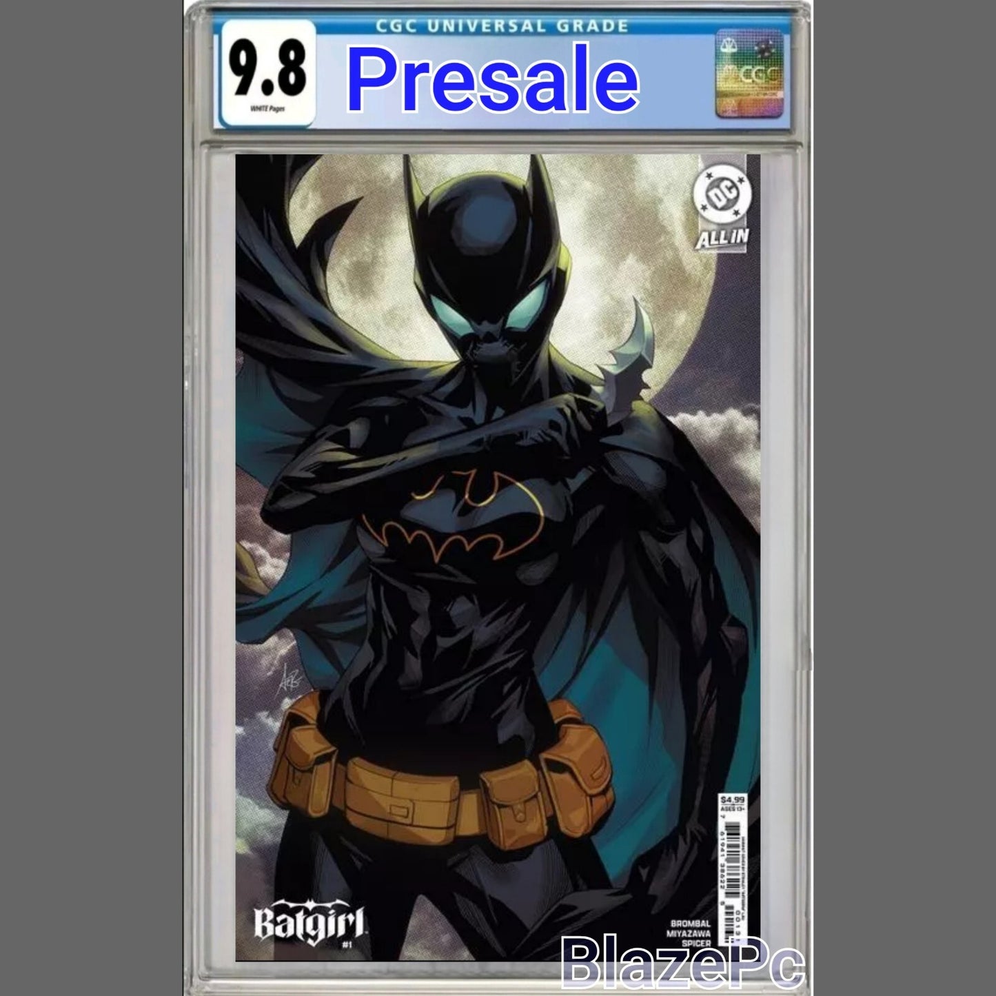 Batgirl #1 CGC 9.8 Stanley Artgerm Lau Card Stock Cover C Variant 2024 PRESALE