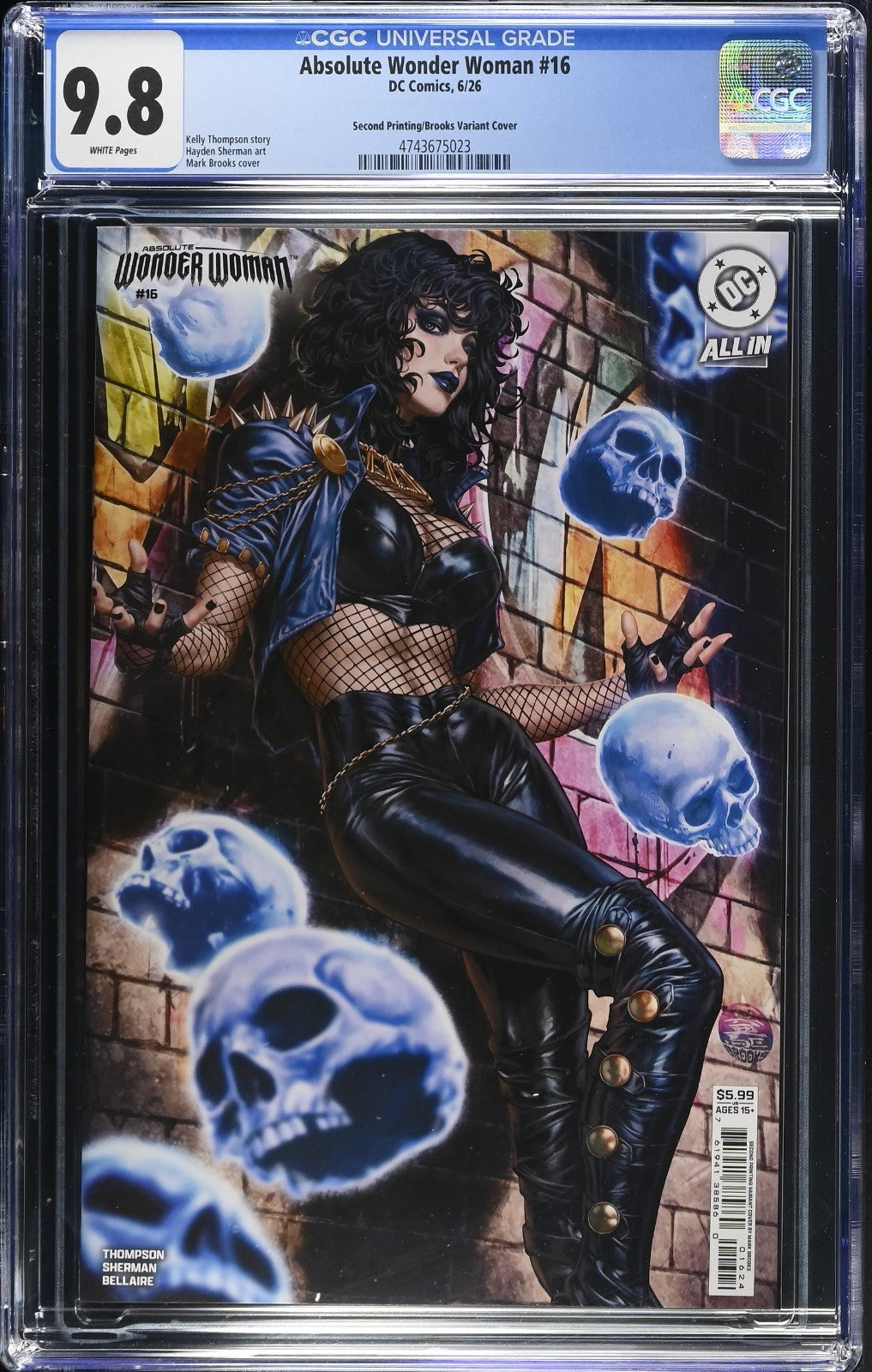 Absolute Wonder Woman #16 CGC 9.8 2nd Print Cover C Mark Brooks Variant 2026