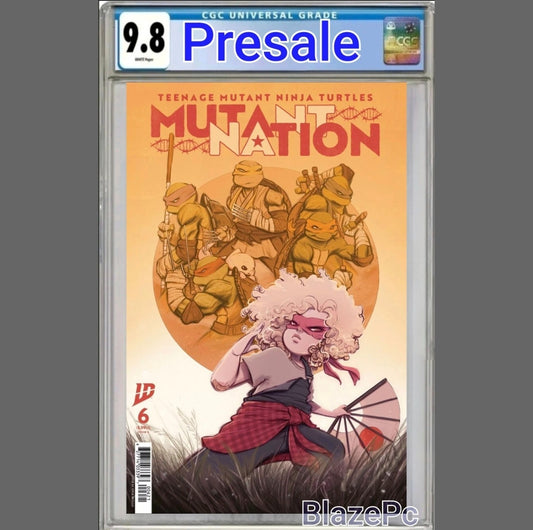 Teenage Mutant Ninja Turtles Mutant Nation #6 CGC 9.8 Cover B Cafaggi PRESALE