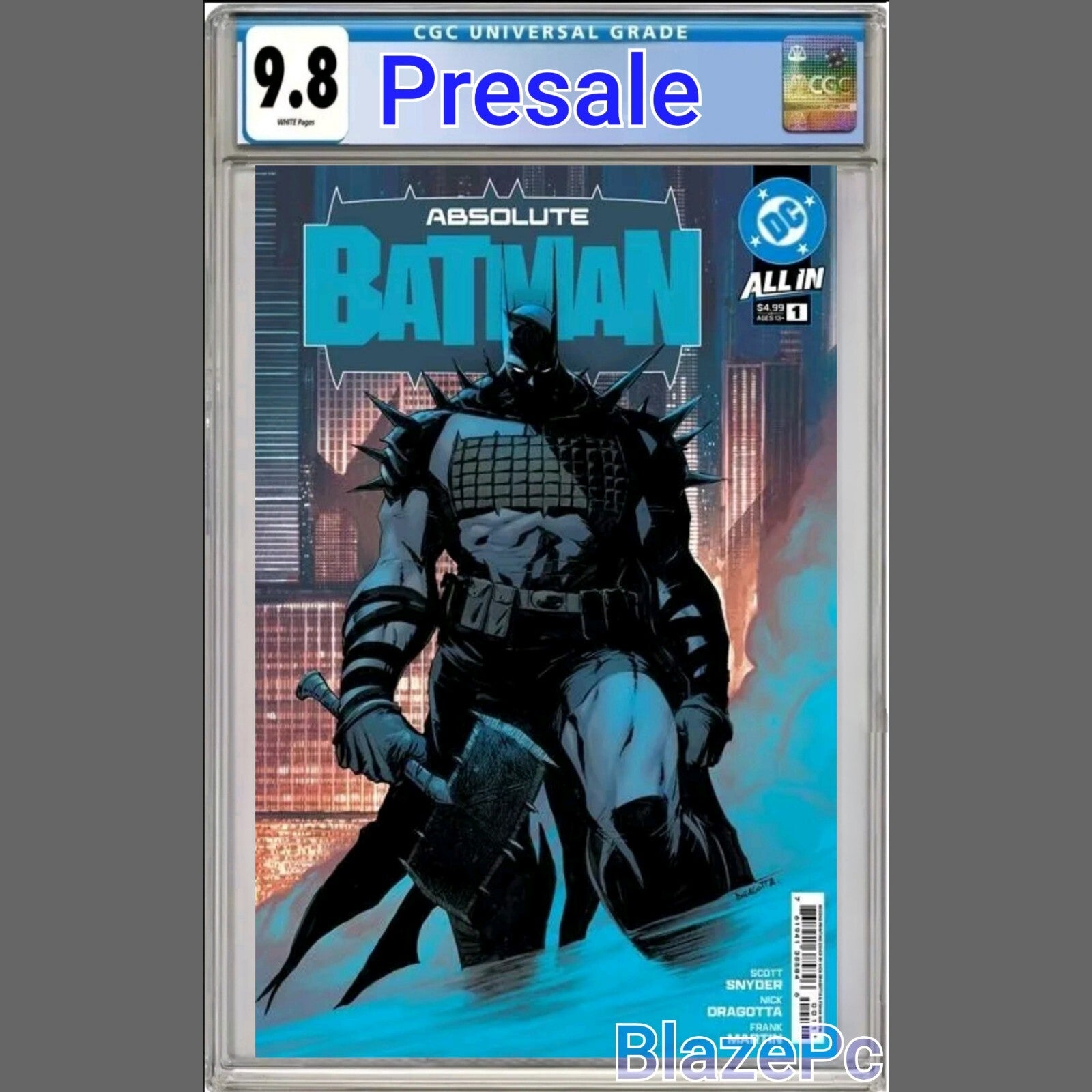 Absolute Batman #1 CGC 9.8 2nd Print Cover A Nick Dragotta DC 2024 PRESALE
